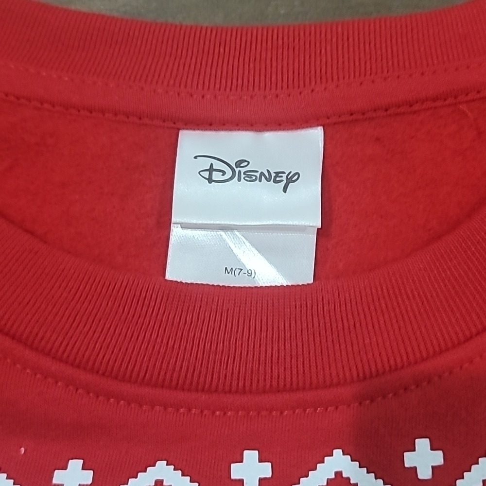 WORKING Lights Disney Happy Holidays Minnie & Mickey Sweatshirt Size M - Picture 8 of 12